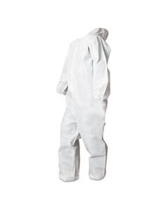 BWK00032M DISPOSABLE COVERALLS, WHITE, MEDIUM, POLYPROPYLENE, 25/CARTON