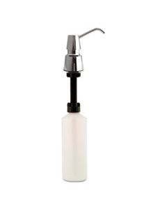 BOB823 CONTURA COUNTER-MOUNTED SOAP DISPENSER, 34 OZ, 3.31" X 3.31" X 4.5", STAINLESS STEEL