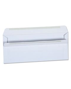 UNV36100 SELF-SEAL BUSINESS ENVELOPE, #10, SQUARE FLAP, SELF-ADHESIVE CLOSURE, 4.13 X 9.5, WHITE, 500/BOX