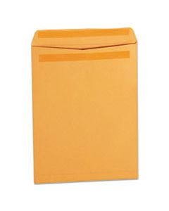 UNV35291 SELF-STICK OPEN-END CATALOG ENVELOPE, #12 1/2, SQUARE FLAP, SELF-ADHESIVE CLOSURE, 9.5 X 12.5, BROWN KRAFT, 250/BOX