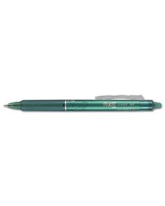 PIL31476 FRIXION CLICKER ERASABLE RETRACTABLE GEL PEN, 0.7MM, GREEN INK/BARREL, DOZEN