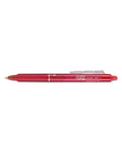 PIL31452 FRIXION CLICKER ERASABLE RETRACTABLE GEL PEN, FINE 0.7MM, RED INK, RED BARREL