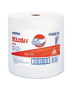 KCC41600 X70 CLOTHS, JUMBO ROLL, PERF., 12 1/2 X 13 2/5, WHITE, 870 TOWELS/ROLL