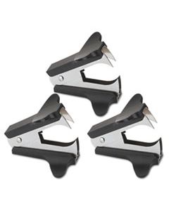 UNV00700VP JAW STYLE STAPLE REMOVER, BLACK, 3 PER PACK