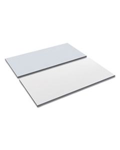 ALETT4824WG REVERSIBLE LAMINATE TABLE TOP, RECTANGULAR, 47 5/8W X 23 5/8D, WHITE/GRAY