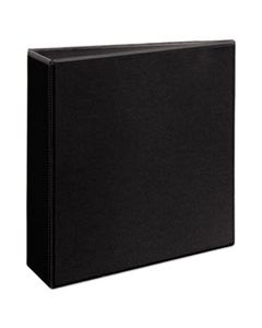 AVE17041 DURABLE VIEW BINDER WITH DURAHINGE AND SLANT RINGS, 3 RINGS, 3" CAPACITY, 11 X 8.5, BLACK