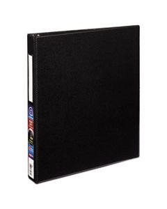 AVE27256 DURABLE NON-VIEW BINDER WITH DURAHINGE AND SLANT RINGS, 3 RINGS, 1" CAPACITY, 11 X 8.5, BLACK