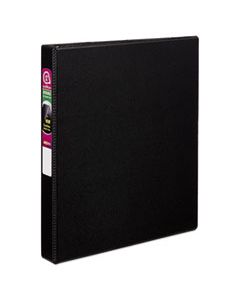 AVE27250 DURABLE NON-VIEW BINDER WITH DURAHINGE AND SLANT RINGS, 3 RINGS, 1" CAPACITY, 11 X 8.5, BLACK