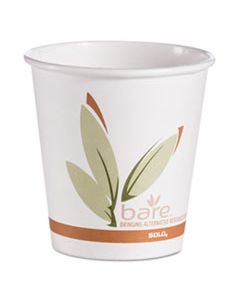 SCC510RCJ8484 BARE BY SOLO ECO-FORWARD RECYCLED CONTENT PCF HOT CUPS, PAPER, 10 OZ, 1000/CTN