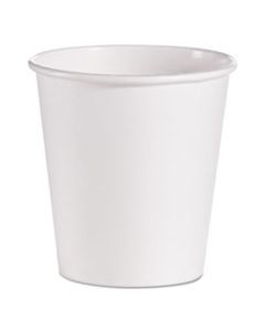 SCC510W SINGLE-SIDED POLY PAPER HOT CUPS, 10 OZ, WHITE, 1,000/CARTON