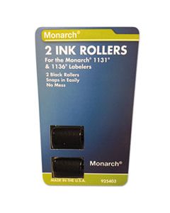 MNK925403 925403 REPLACEMENT INK ROLLERS, BLACK, 2/PACK
