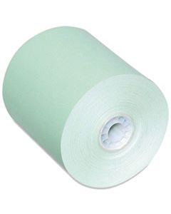 PMC05214G DIRECT THERMAL PRINTING PAPER ROLLS, 0.45" CORE, 3.13" X 230 FT, GREEN, 50/CARTON