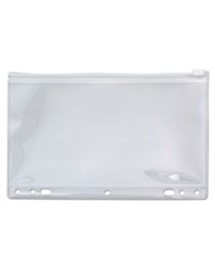 AVTANG51 ZIP-ALL RING BINDER POCKET, 6 X 9 1/2, CLEAR