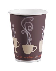 DCCDWTG12ST THERMOGUARD INSULATED PAPER HOT CUPS, 12 OZ, STEAM PRINT, 600/CARTON
