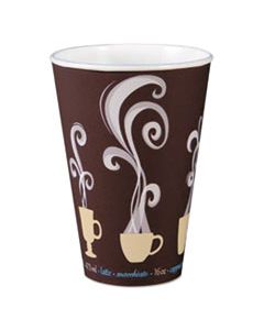 DCCDWTG16ST THERMOGUARD INSULATED PAPER HOT CUPS, 16 OZ, STEAM PRINT, 600/CARTON