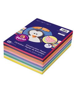 PAC6555 RAINBOW SUPER VALUE CONSTRUCTION PAPER REAM, 45LB, 9 X 12, ASSORTED, 500/PACK
