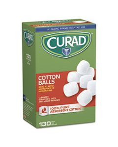 MIICUR110163 STERILE COTTON BALLS, 1", 130/BOX