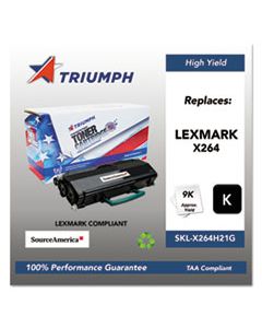 SKLX264H21G 751000NSH1300 REMANUFACTURED X264H11G HIGH-YIELD TONER, 9000 PAGE-YIELD, BLACK