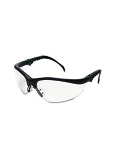 CRWKD310 KLONDIKE PLUS SAFETY GLASSES, BLACK FRAME, CLEAR LENS