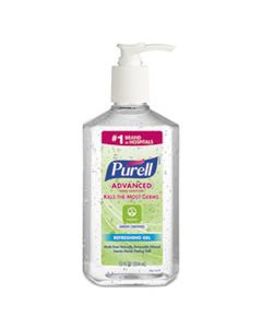 GOJ369112EA ADVANCED HAND SANITIZER GREEN CERTIFIED GEL, FRAGRANCE-FREE, 12 OZ PUMP BOTTLE