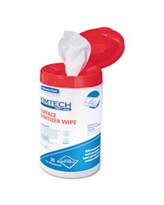 KCC58040CT SURFACE SANITIZER WIPE, 12 X 12, WHITE, 30/CANISTER