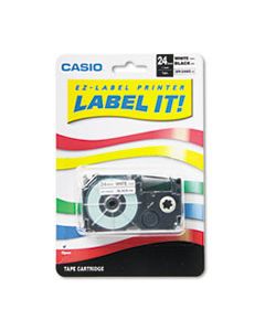 CSOXR24WE TAPE CASSETTE FOR KL8000/KL8100/KL8200 LABEL MAKERS, 1" X 26 FT, BLACK ON WHITE