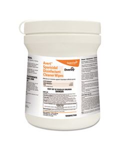 DVO100895790 AVERT SPORICIDAL DISINFECTANT CLEANER WIPES, CHLORINE, 6 X 7, 160/CAN, 12/CARTON