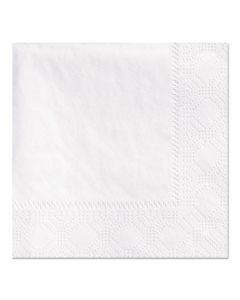 HFM180300 BEVERAGE NAPKINS, 2-PLY 9 1/2 X 9 1/2, WHITE, EMBOSSED, 1000/CARTON