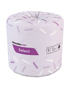 CSDB201 SELECT STANDARD BATHROOM TISSUE, 2-PLY, WHITE, 4.31 X 3.25, 550/ROLL, 80 ROLL/CARTON