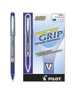 PIL28802 PRECISE GRIP STICK ROLLER BALL PEN, EXTRA-FINE 0.5MM, BLUE INK, BLUE BARREL