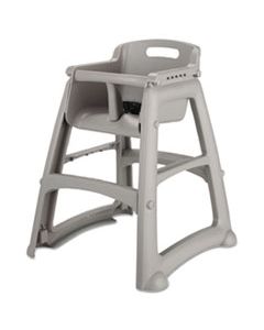 RCP780608PLA STURDY CHAIR YOUTH SEAT, PLATINUM SEAT/PLATINUM BACK, PLATINUM BASE