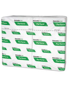 CSDT410 PERFORM INTERFOLD NAPKINS, 1-PLY, 6 1/2 X 4 1/4, WHITE, 376/PK, 6016/CARTON