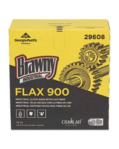 GPC29608 FLAX 900 HEAVY DUTY CLOTHS, 9 X 16 1/2, WHITE, 72/BOX, 10 BOX/CARTON