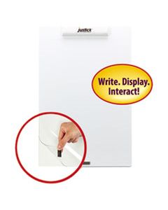 SMD02546 JUSTICK FRAMELESS ELECTRO-SURFACE DRY-ERASE BOARD W/CLEAR OVERLAY, 16" X 24", WE