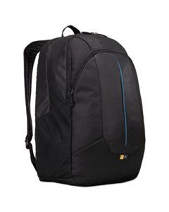 CLG3203405 PREVAILER 17" LAPTOP BACKPACK, 12 1/2 X 12 1/4 X 18, BLACK WITH BLUE ACCENT