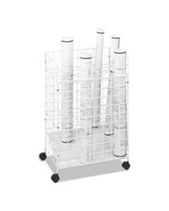 SAF3088 WIRE ROLL FILES, 24 COMPARTMENTS, 21W X 14.25D X 31.75H, WHITE