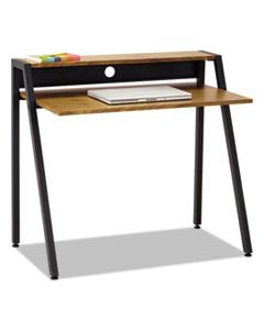 SAF1951BL WRITING DESK, 37.75W X 22.75D X 34.25H, NATURAL/BLACK