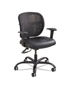 SAF3397BV VUE INTENSIVE-USE MESH TASK CHAIR, SUPPORTS UP TO 500 LBS., BLACK SEAT/BLACK BACK, BLACK BASE