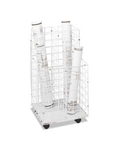 SAF3084 WIRE ROLL FILES, 4 COMPARTMENTS, 16.25W X 16.5D X 30.5H, WHITE