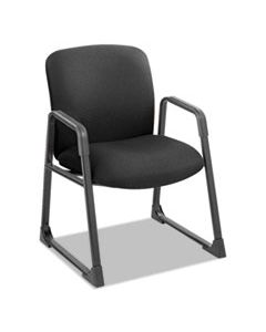 SAF3492BL UBER BIG AND TALL SERIES GUEST CHAIR, SUPPORTS UP TO 500 LBS., BLACK SEAT/BLACK BACK, BLACK BASE