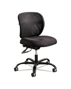 SAF3397BL VUE INTENSIVE-USE MESH TASK CHAIR, SUPPORTS UP TO 500 LBS., BLACK SEAT/BLACK BACK, BLACK BASE