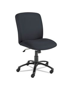 SAF3490BL UBER BIG AND TALL SERIES HIGH BACK CHAIR, SUPPORTS UP TO 500 LBS., BLACK SEAT/BLACK BACK, BLACK BASE