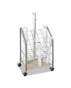 SAF3091 WIRE ROLL/FILES, 20 COMPARTMENTS, 18W X 12.75D X 24.5H, GRAY