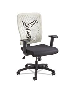 SAF5085LT VOICE SERIES TASK CHAIR, SUPPORTS UP TO 250 LBS., BLACK SEAT/LATTE BACK, SILVER BASE