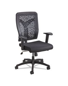 SAF5085BL VOICE SERIES TASK CHAIR, SUPPORTS UP TO 250 LBS., BLACK SEAT/BLACK BACK, BLACK BASE