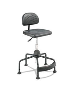 SAF5117 TASK MASTER ECONOMY INDUSTRIAL CHAIR, 35" SEAT HEIGHT, SUPPORTS UP TO 250 LBS., BLACK SEAT/BLACK BACK, BLACK BASE