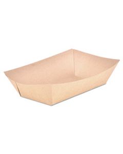 SCH0529 FOOD TRAYS, PAPERBOARD, BROWN KRAFT, 5-LB CAPACITY, 500/CARTON