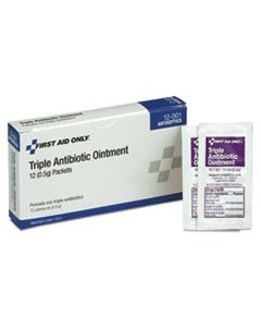 FAO12001 FIRST AID KIT REFILL TRIPLE ANTIBIOTIC OINTMENT, 12/BOX