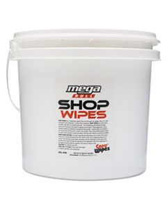 TXLL440 SHOP WIPES MEGA ROLL, 8 X 12, WHITE, UNSCENTED, 400/BUCKET, 2 BUCKETS/CARTON