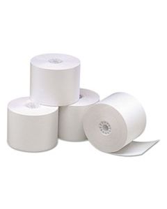 PMC05247CT DIRECT THERMAL PRINTING PAPER ROLLS, 0.45" CORE, 2.25" X 165 FT, WHITE, 30/CARTON